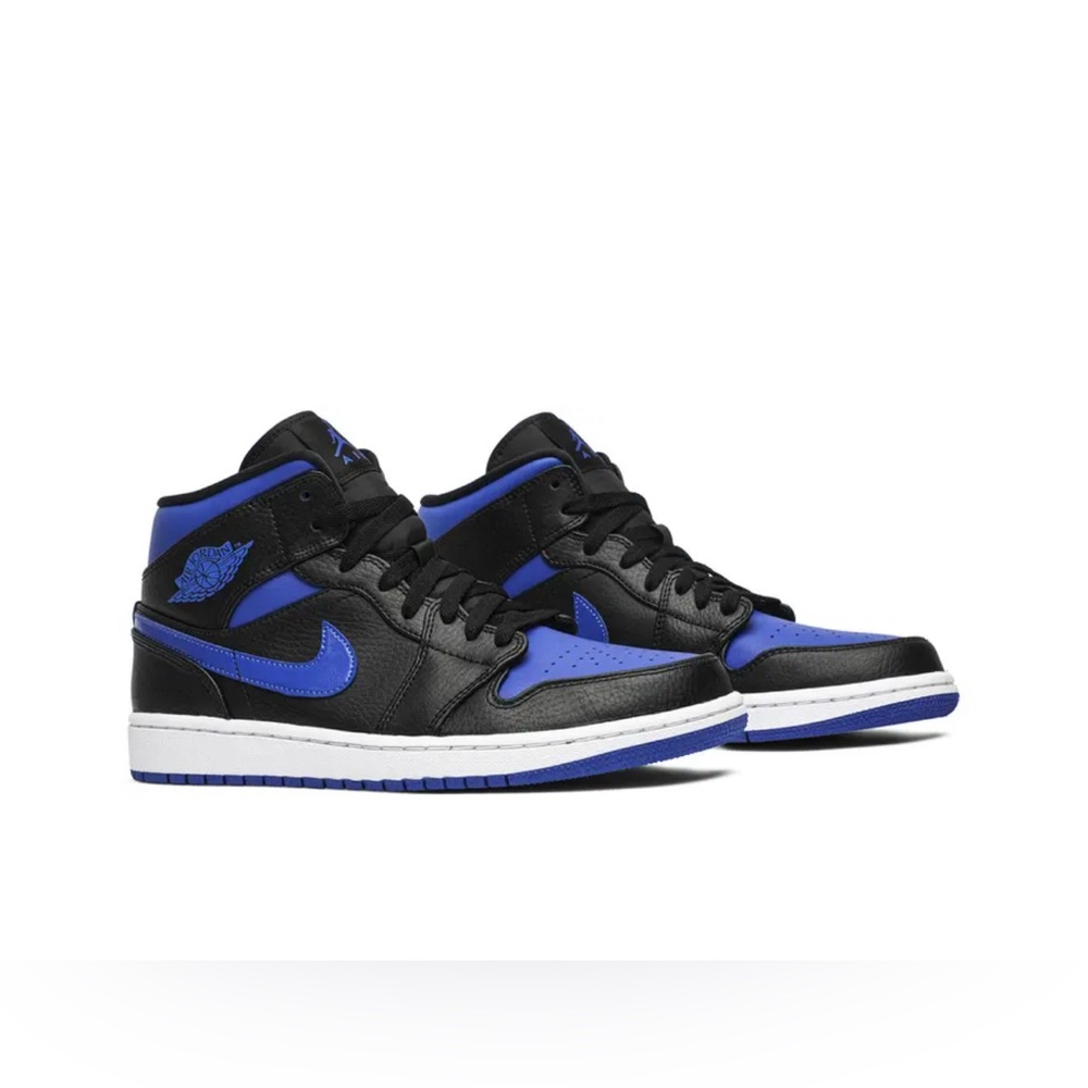 Air Jordan 1 Mid 'Black Hyper Royal' 2020